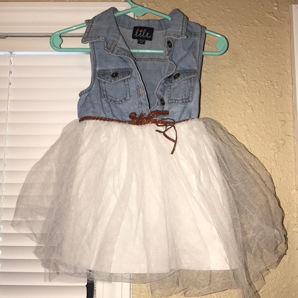 2t Denim and Tulle dress
